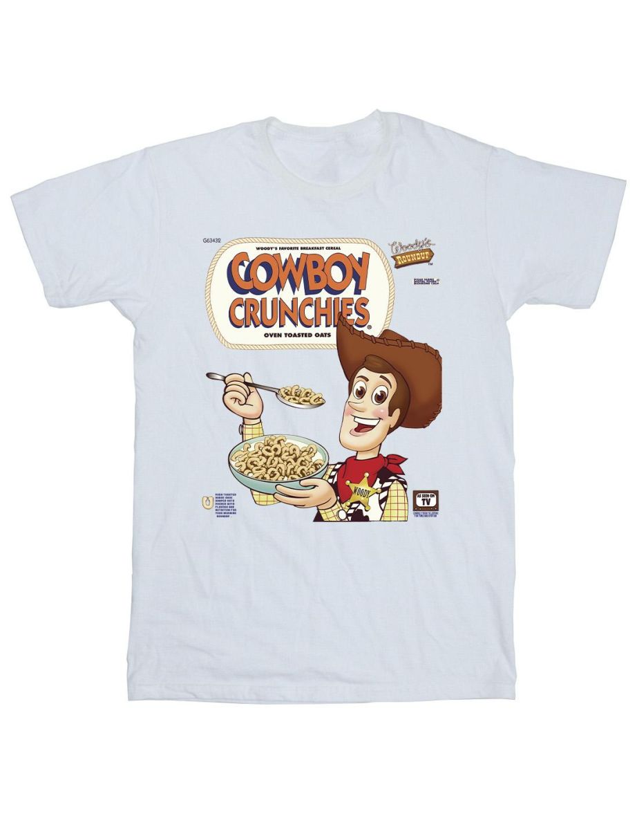 Disney Mens Toy Story Woody Cowboy Crunchies T-Shirt - White