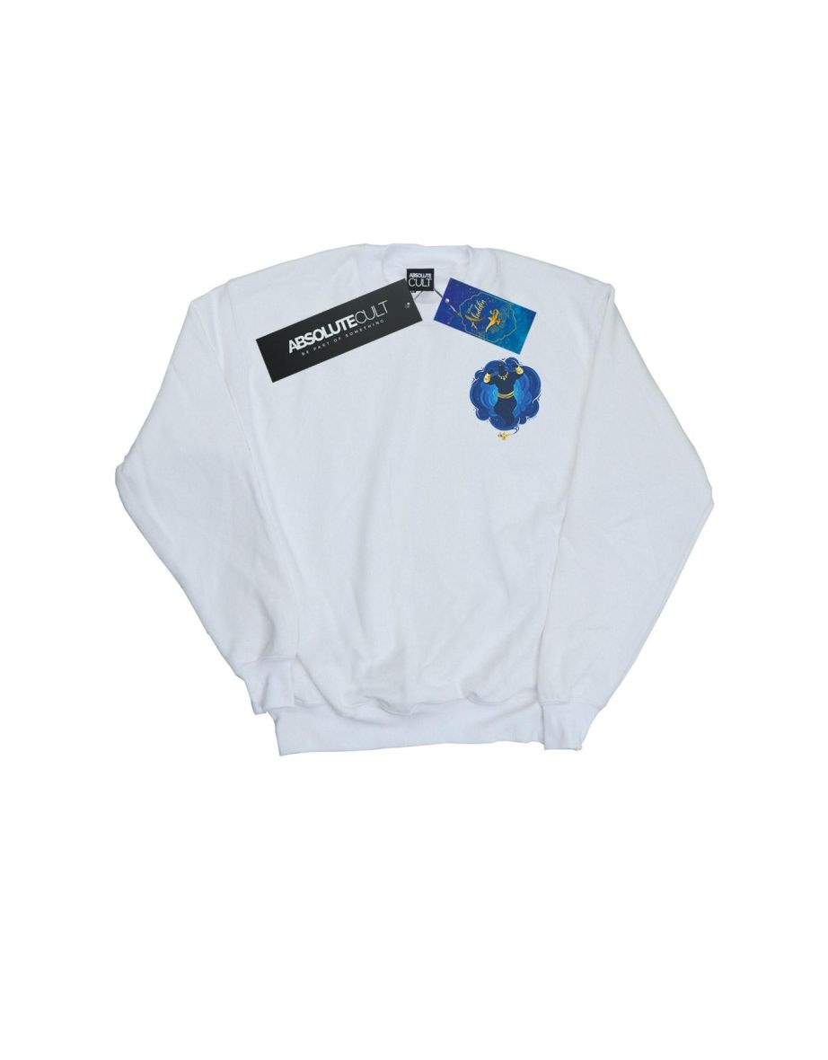 Disney Boys Aladdin Movie Genie Breast Print Sweatshirt - 1