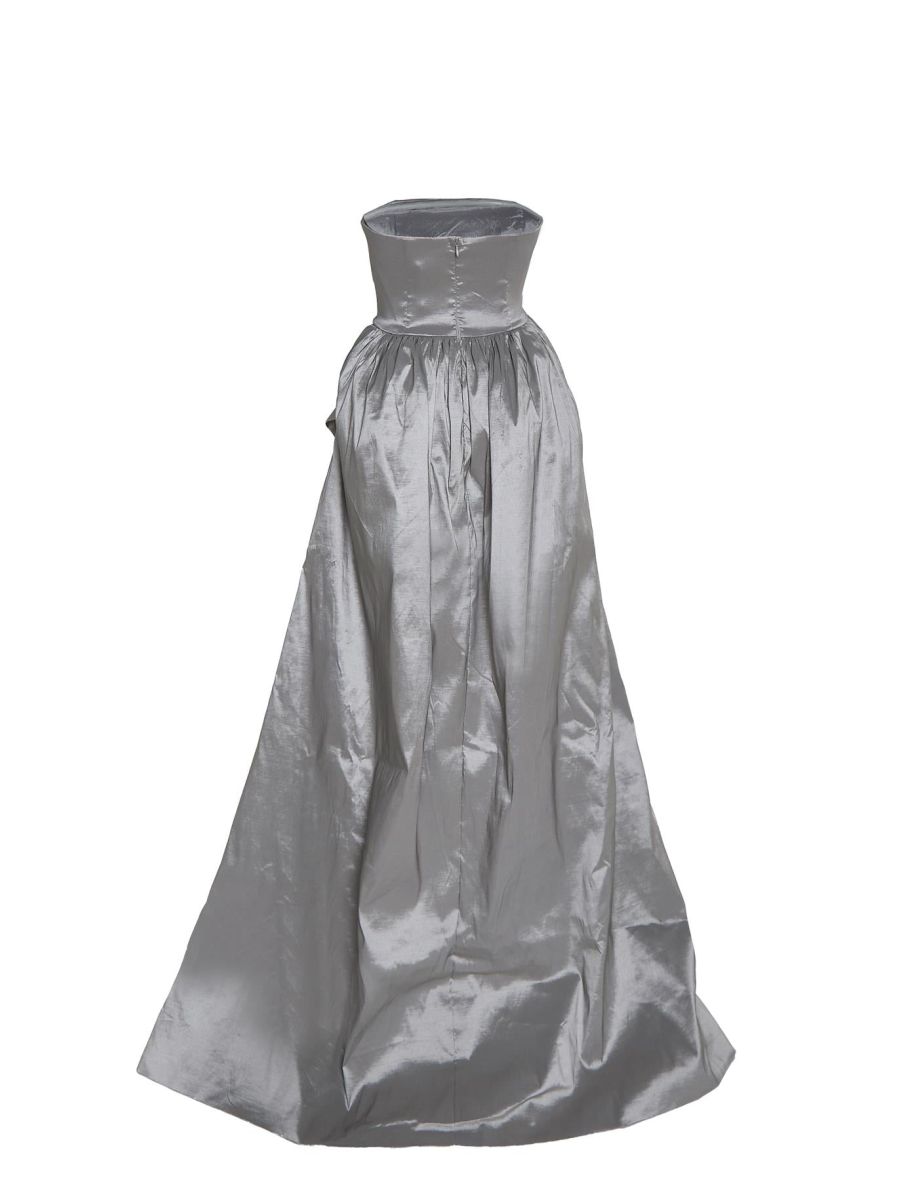 Emma Silver Hi-Low Hem Dress - 3