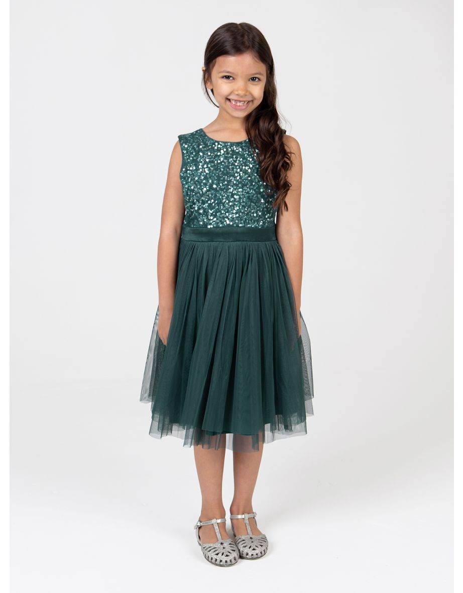 Maya sequin midi dress deals
