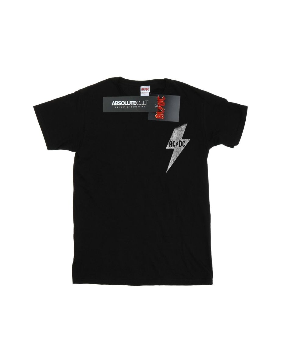 ACDC Mens Lightning Bolt Pocket T-Shirt - Black