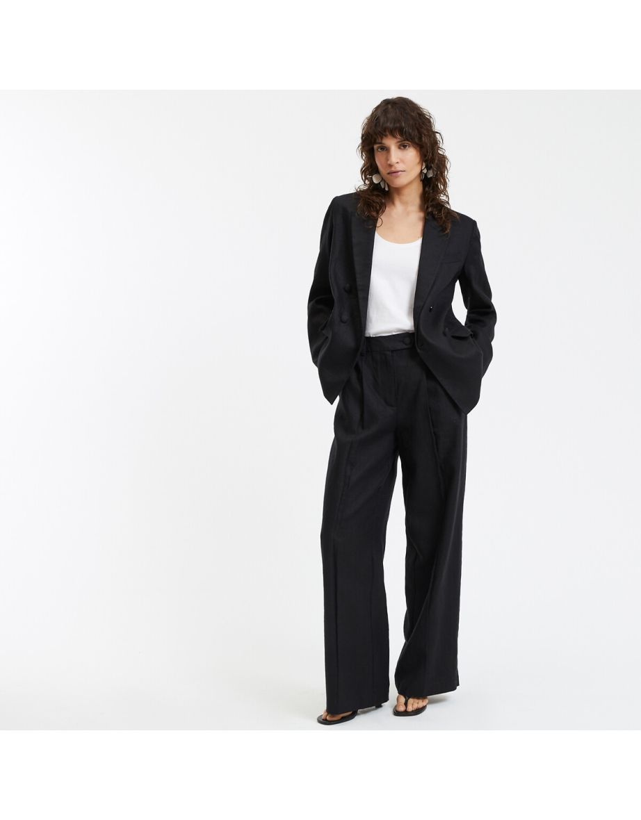 Signatures Josepha Wide Leg Trousers in Linen