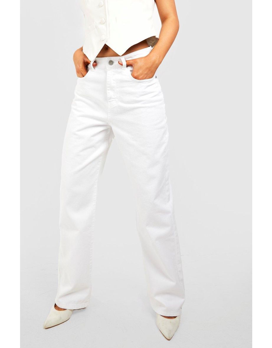 Slouchy Boyfriend Jeans - white - 3