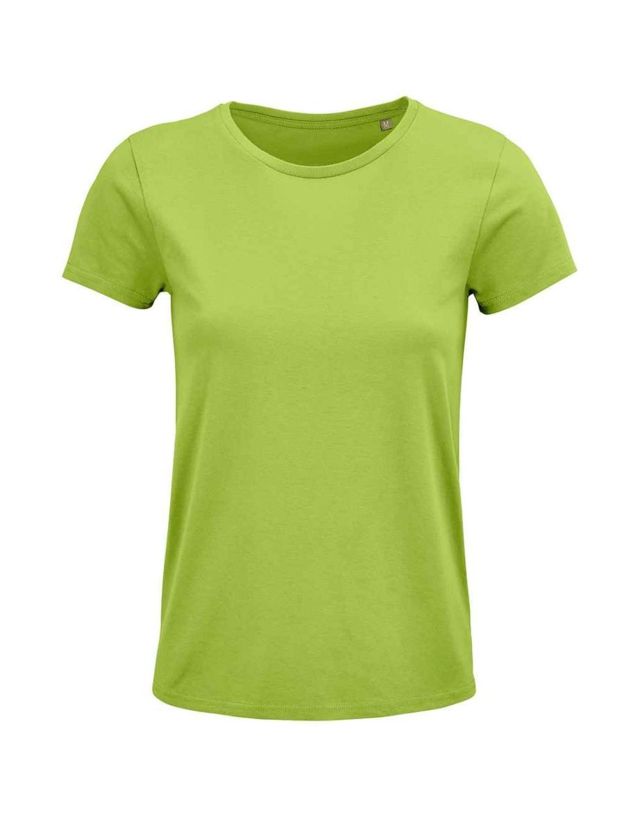 SOLS Womens/Ladies Crusader Organic T-Shirt - Apple Green
