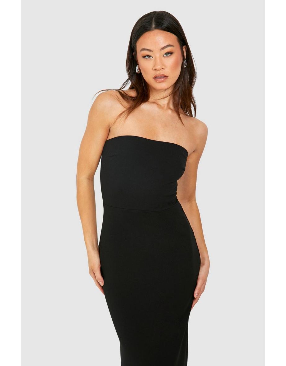 Tall Maxi Bandeau Dress - black - 3