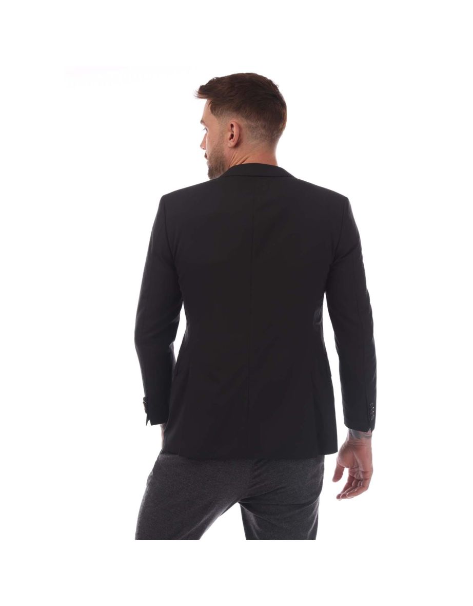 Men's Boss The Rider Blazer Jacket in Black - 3