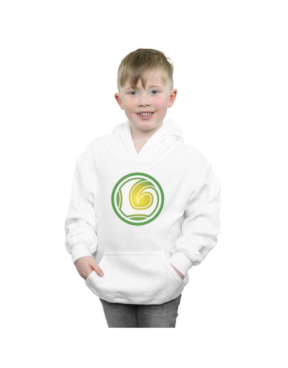 Marvel Boys Loki Symbol Hoodie - White