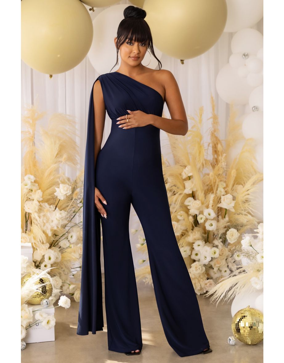 Club l deals cape jumpsuit