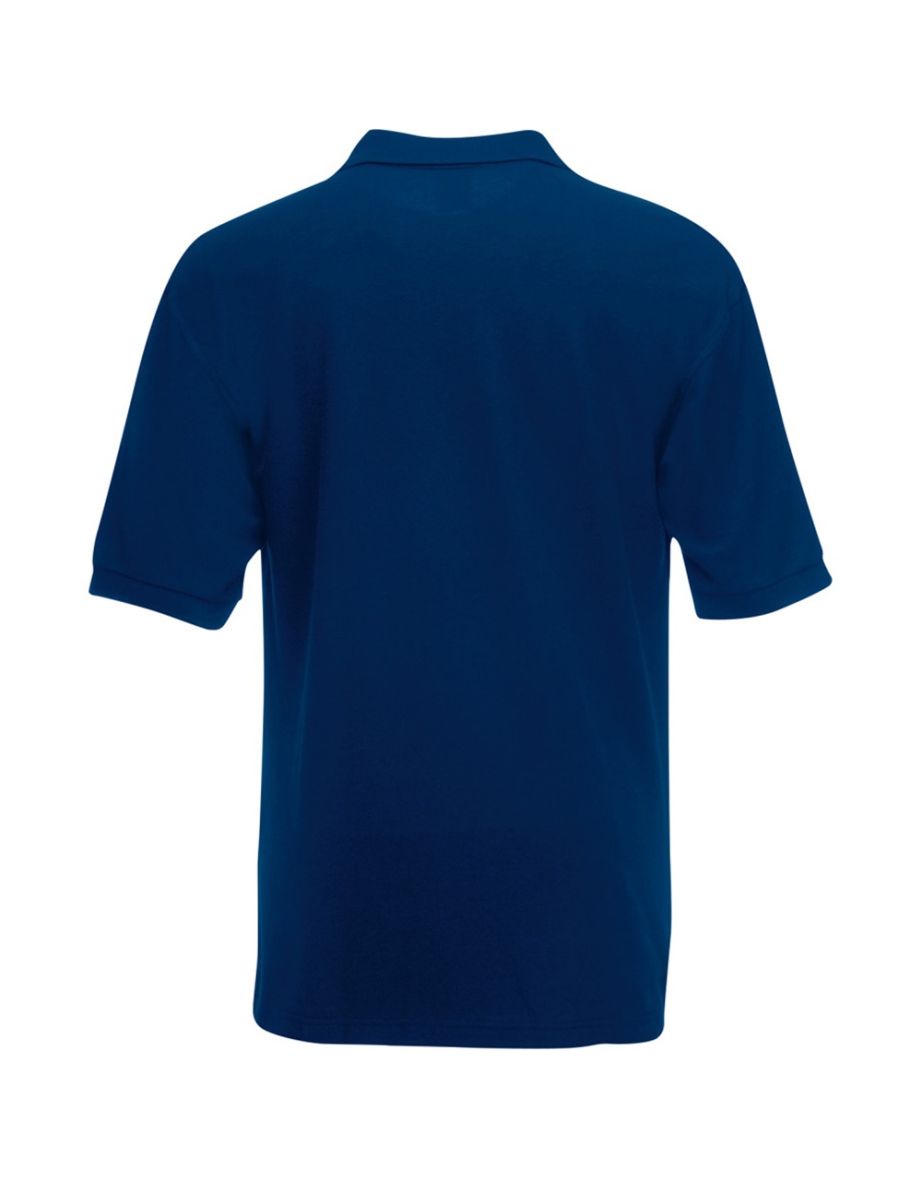 Fruit Of The Loom Mens 65/35 Pique Short Sleeve Polo Shirt - Navy - 1