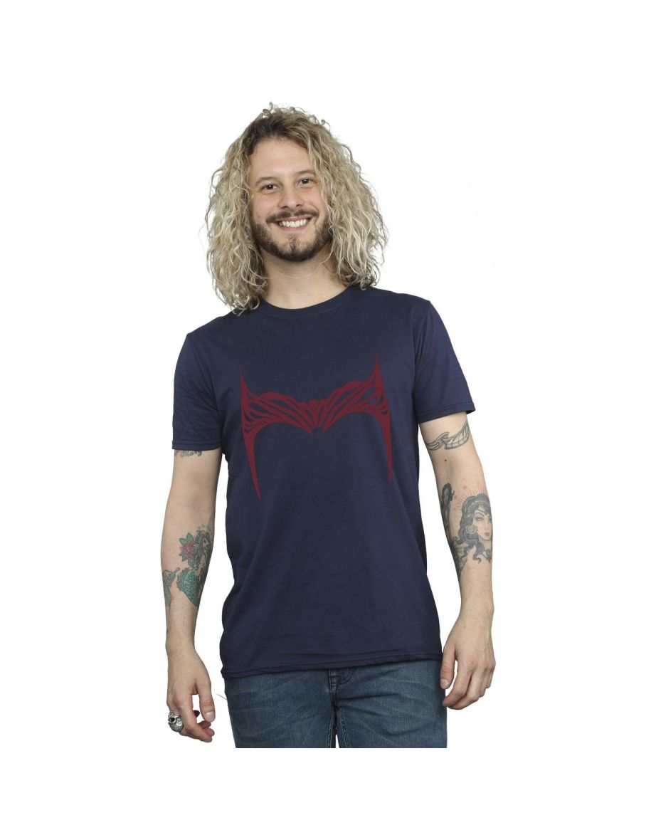 Marvel Mens Doctor Strange Wanda Crown T-Shirt - Navy Blue