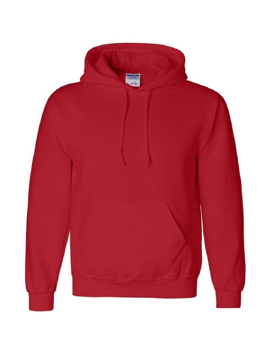 Shop Gildan Heavyweight DryBlend Adult Unisex Hooded Sweatshirt Top Hoodie 13 Colours Red Online in Qatar VogaCloset