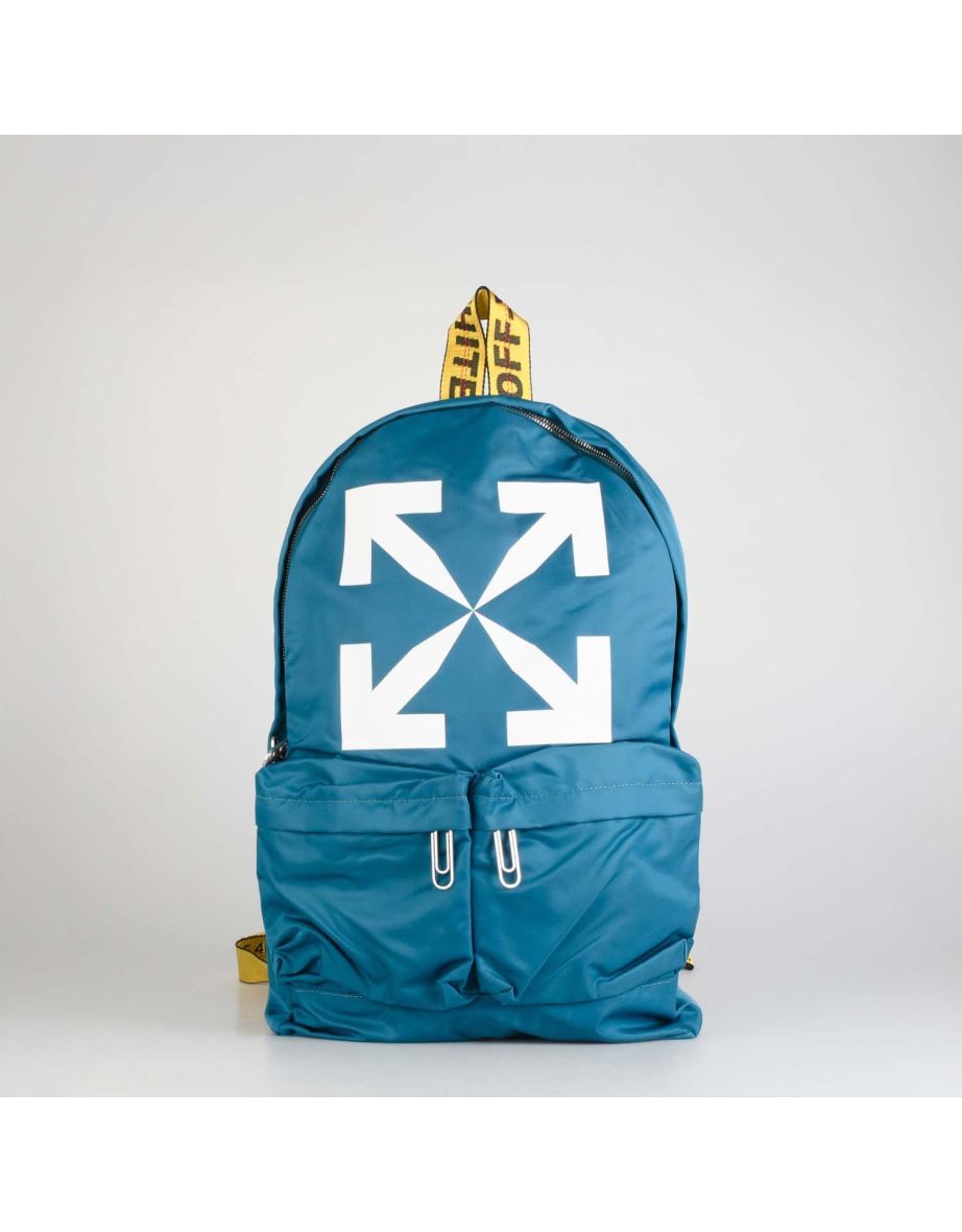 Accessories Off White Arrow Backpack in Green
