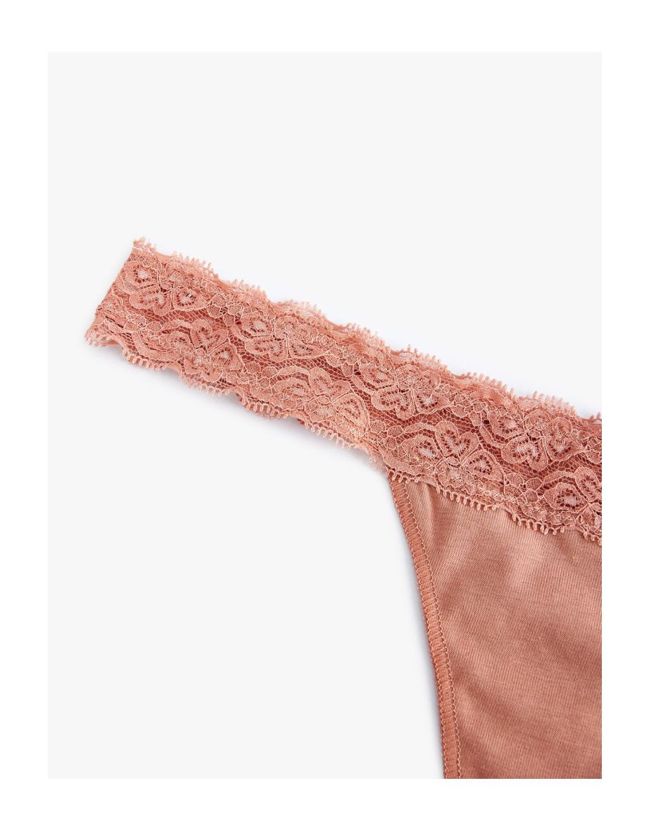 Lacy Thong Cotton - 2