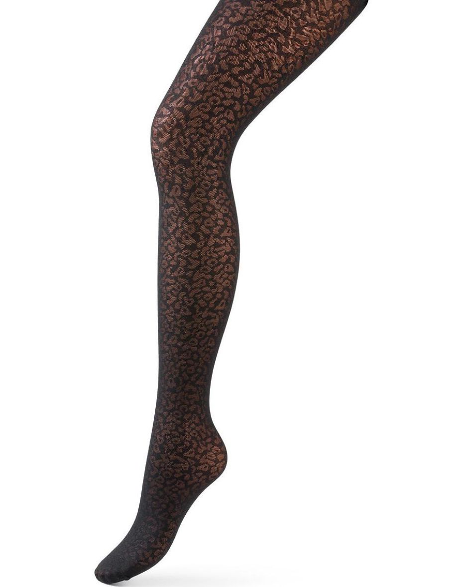 Leopard Print Detailed Tights