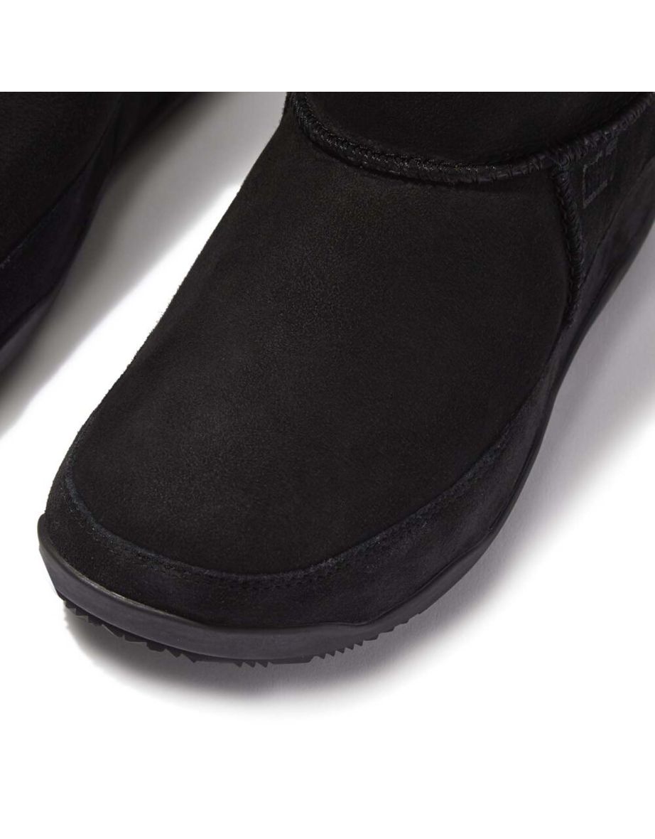 Women's Fit Flop Original Mukluk Shorty Shearling Boots in Black - 4