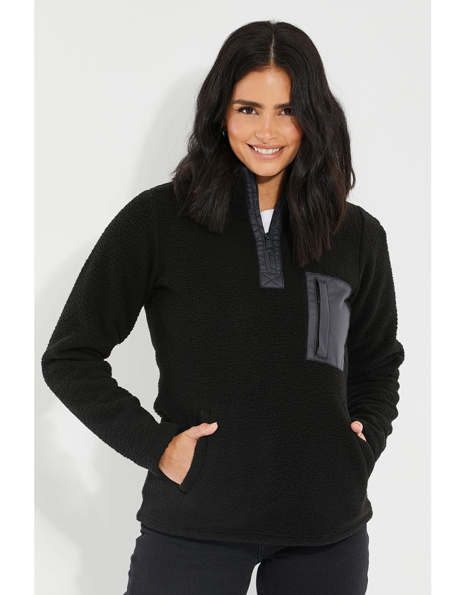 Borg fleece jumper hot sale