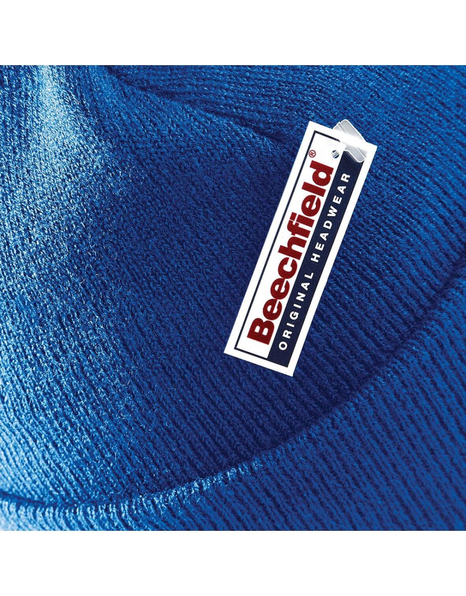 Beechfield Unisex Plain Winter Beanie Hat / Headwear (Ideal for Printing) - Bright Royal - 3