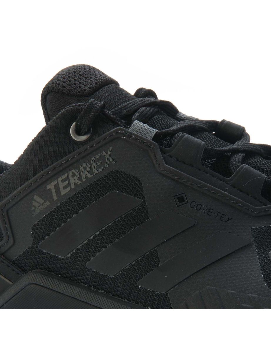 Men's adidas Terrex Swift R3 GORE-TEX Hiking Shoes in Black - 4