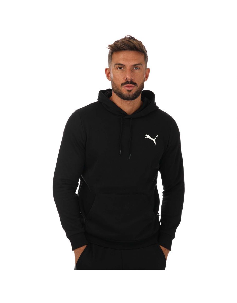 Grey and shop black puma hoodie