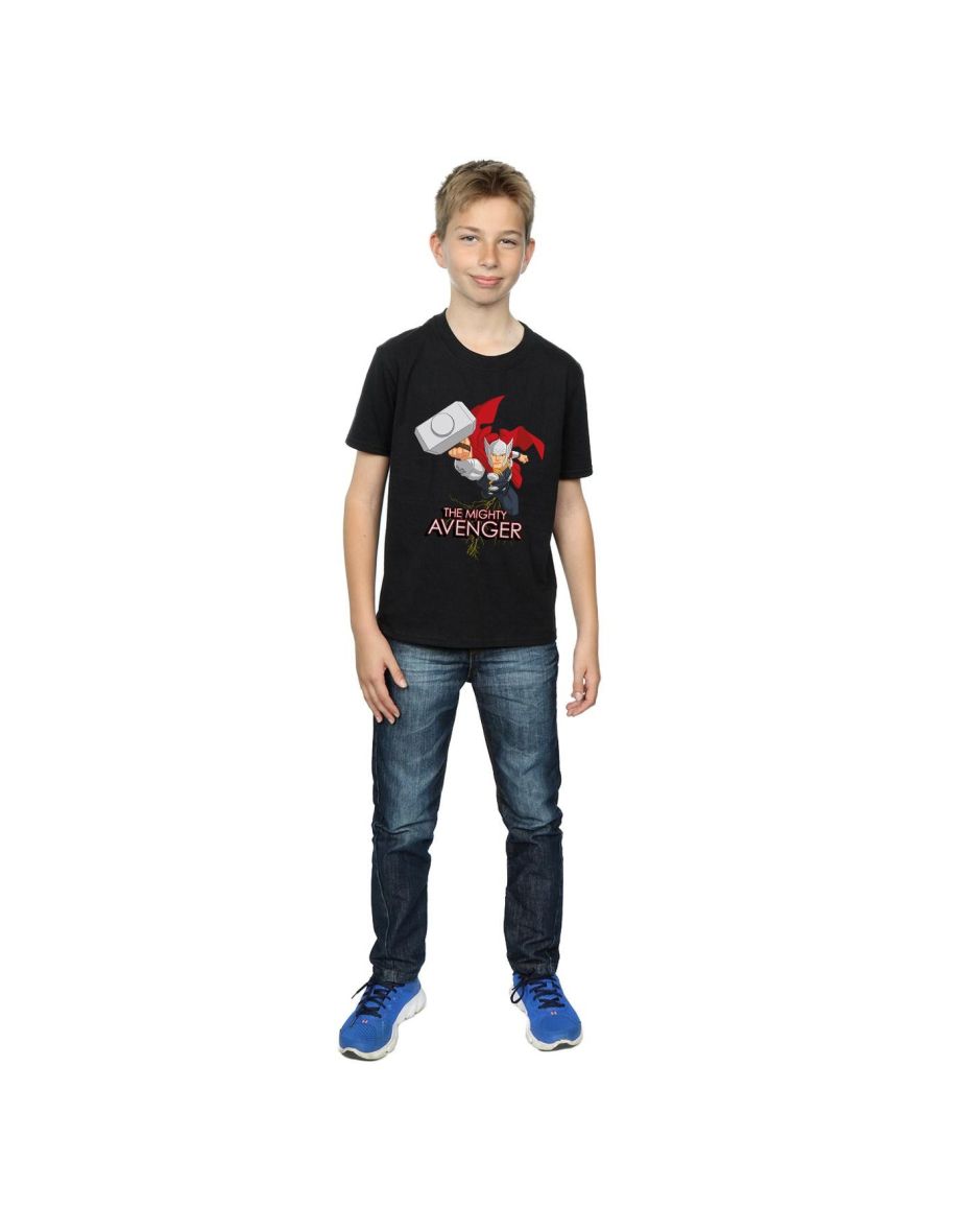Marvel Boys Thor The Mighty Avenger T-Shirt - Black