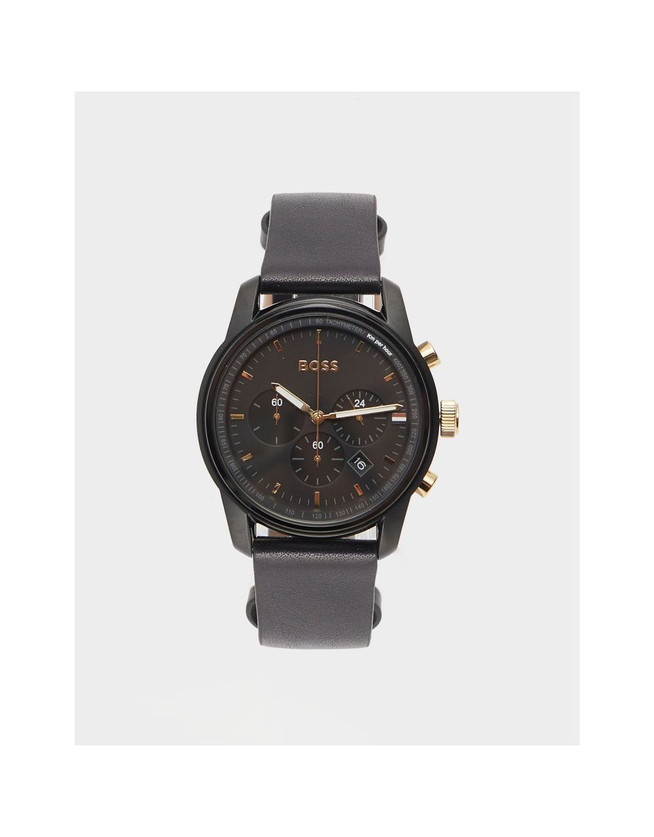 Hugo boss black face on sale watch