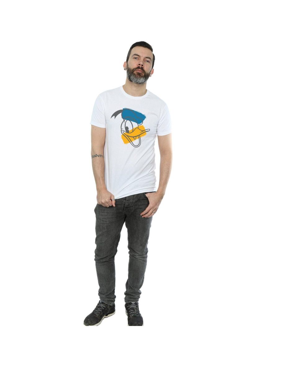Disney Mens Donald Duck Head T-Shirt - White - 3