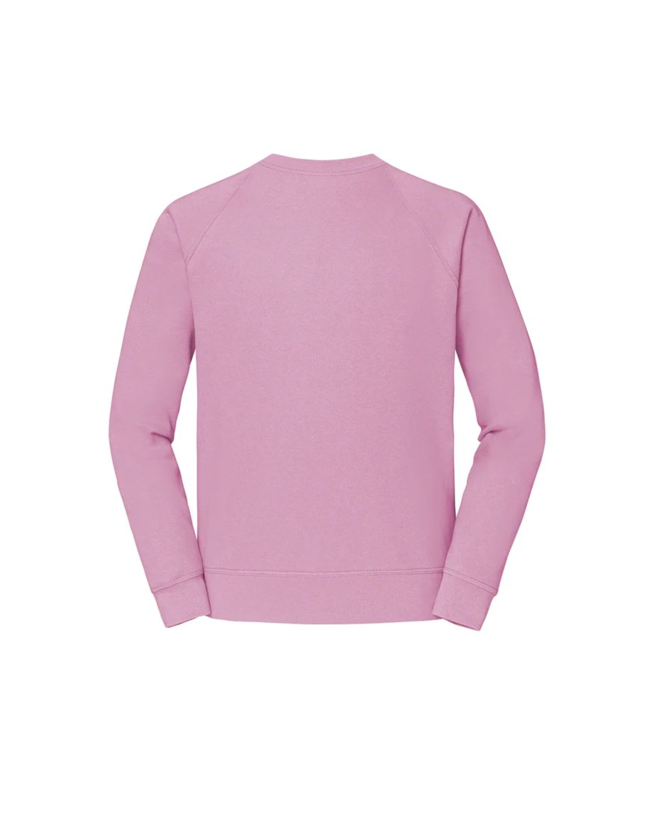 Fruit Of The Loom Mens Classic 80/20 Raglan Sweatshirt - Light Pink - 1