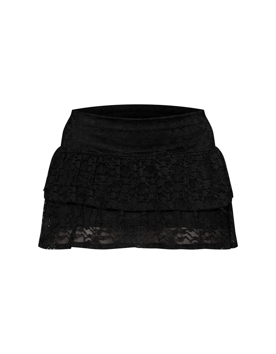 Petite Black Lace Rara Skirt - 5