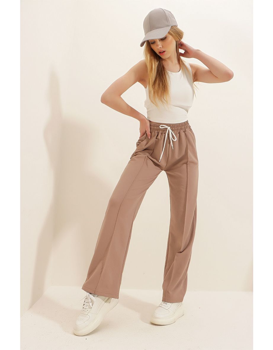 Sweatpants - Beige - Relaxed - 5
