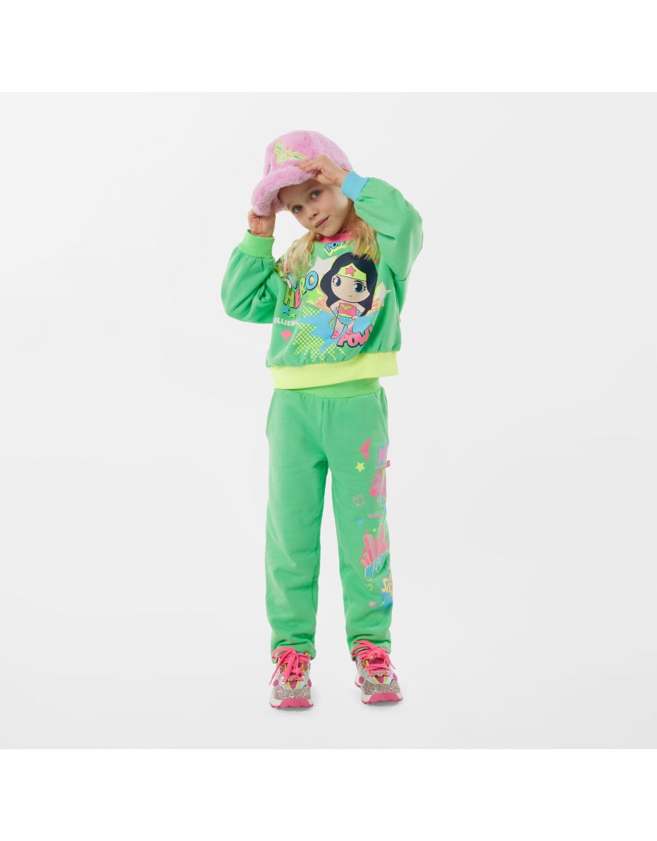 Girls DC Comics Joggers in Green