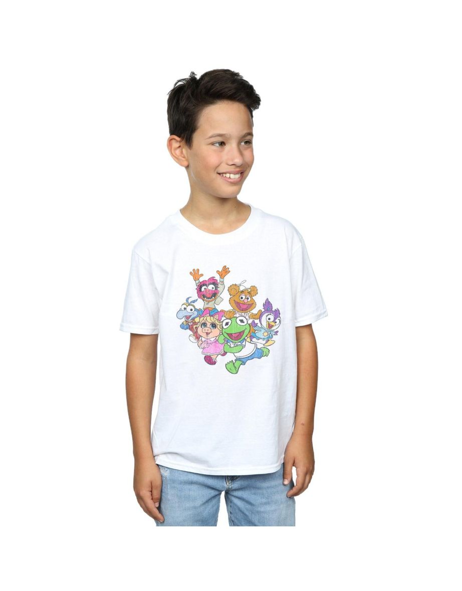 Disney Boys The Muppets Muppet Babies Colour Group T-Shirt - White