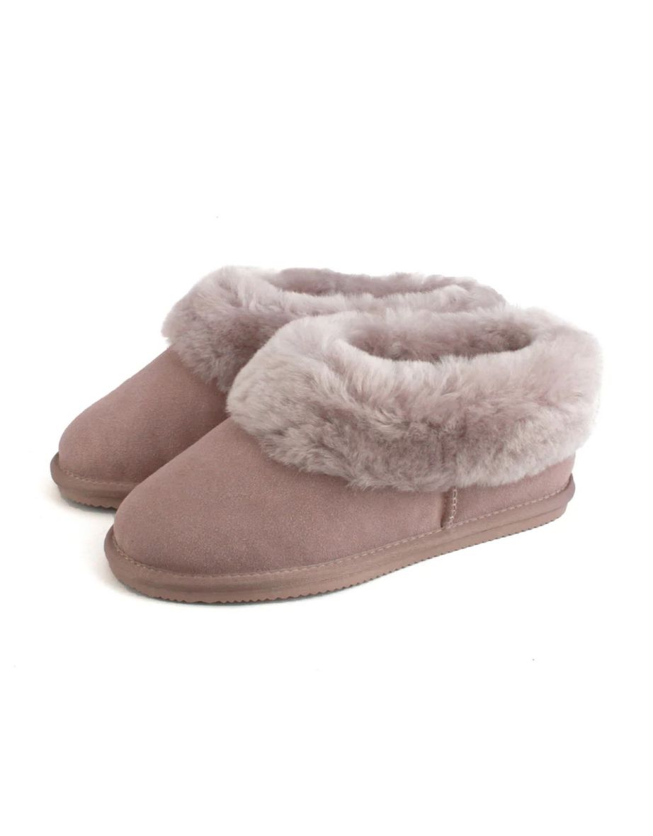 Eastern Counties Leather Womens/Ladies Elena Sheepskin Slipper Boots - Mushroom