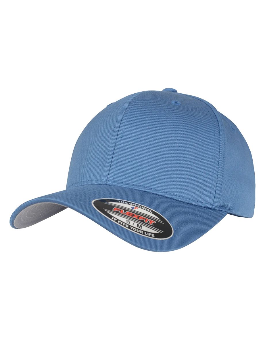Yupoong Mens Flexfit Fitted Baseball Cap - Slate Blue