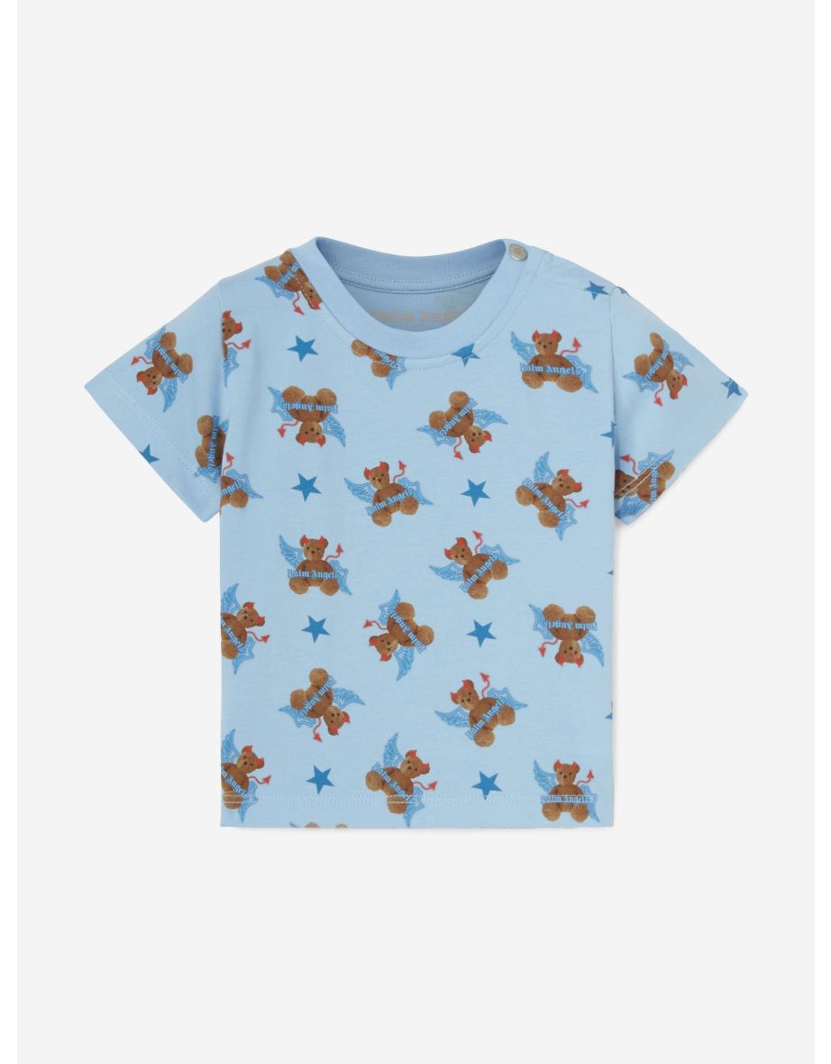 Palm Angels Baby Boys Bear Devil T-Shirt in Blue