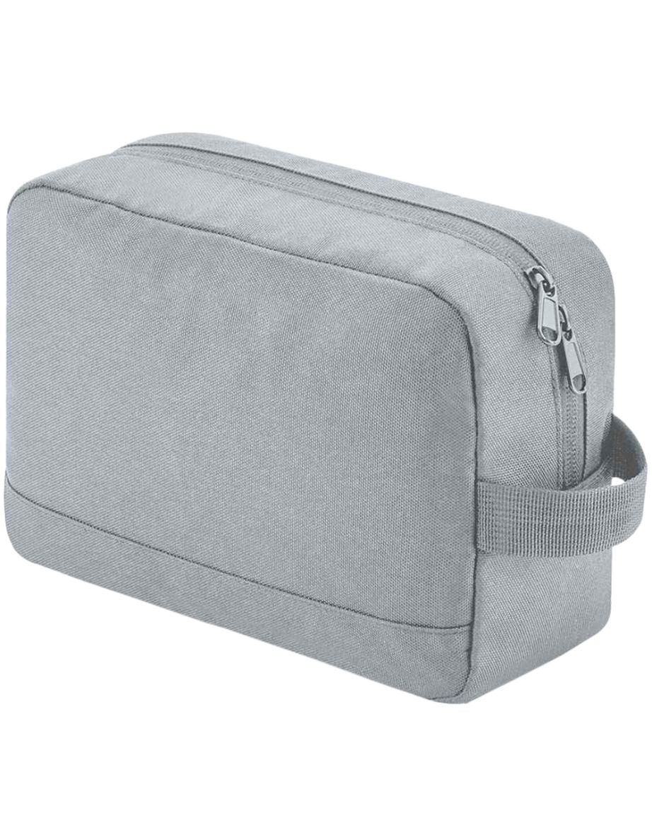 Bagbase  Adult Essentials Recycled Toiletry Bag - Pure Grey
