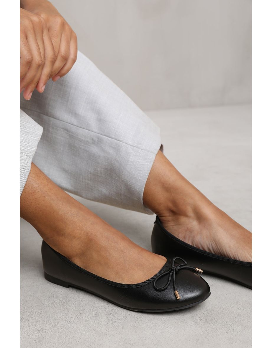 BEXLEY SLIP ON FLAT PUMPS IN BLACK - 2