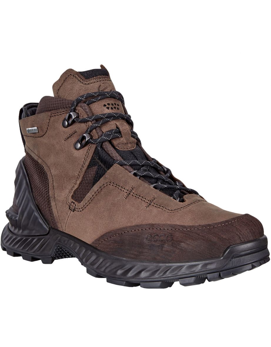 Ecco Mens Exohike Gore Tex Leather Outdoors Walking Hiking Trekking Boots