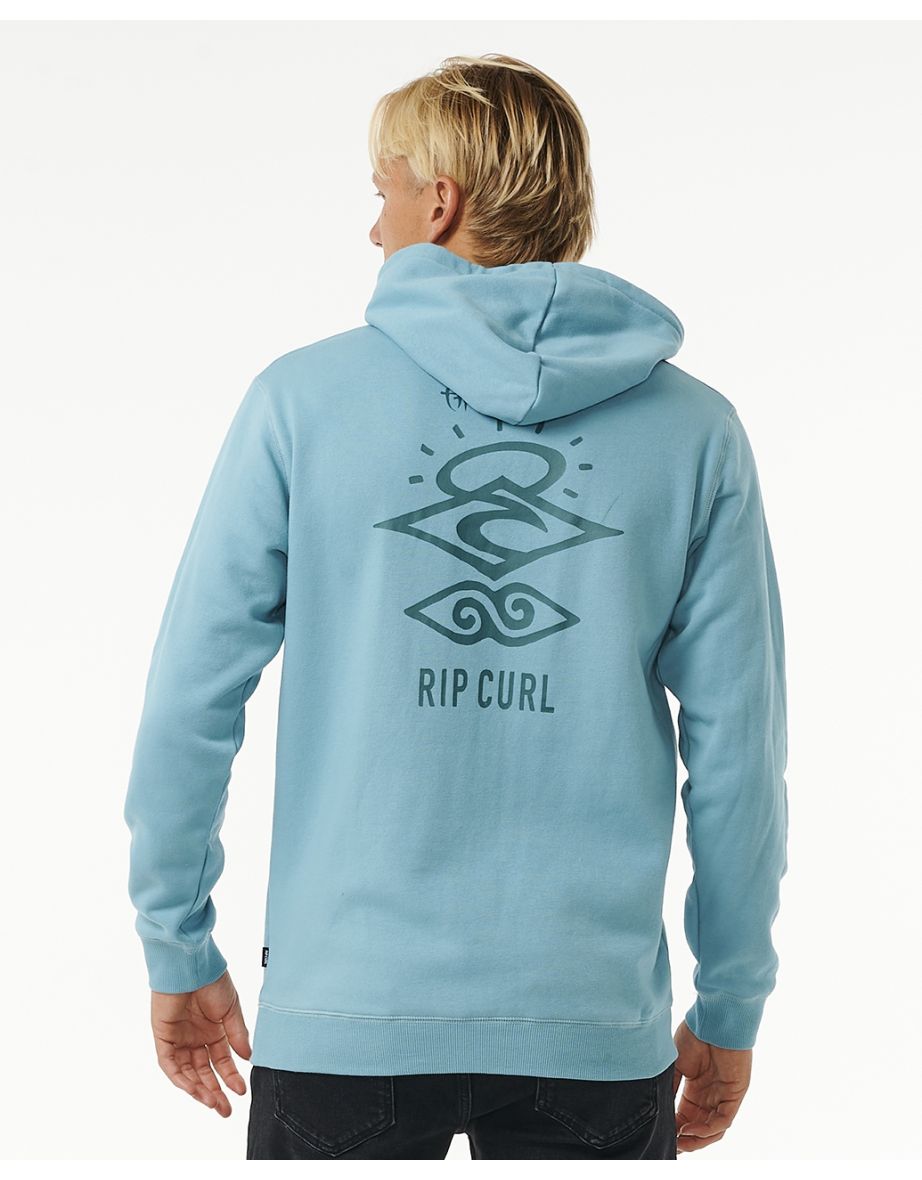 Rip Curl Mens Search Icon Hooded Pullover Sweatshirt Hoody Hoodie - 2