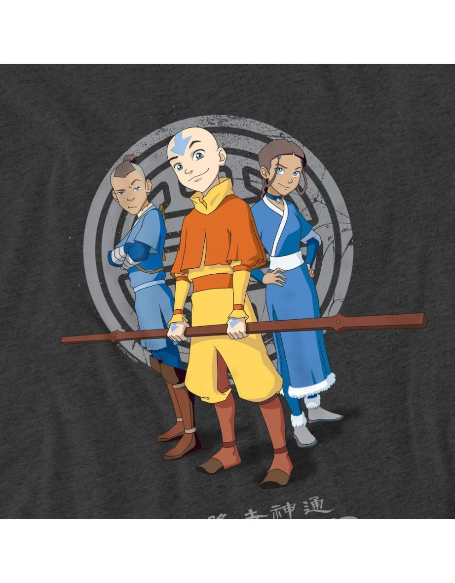Avatar: The Last Airbender Unisex Adult Team Avatar T-Shirt - Charcoal - 3