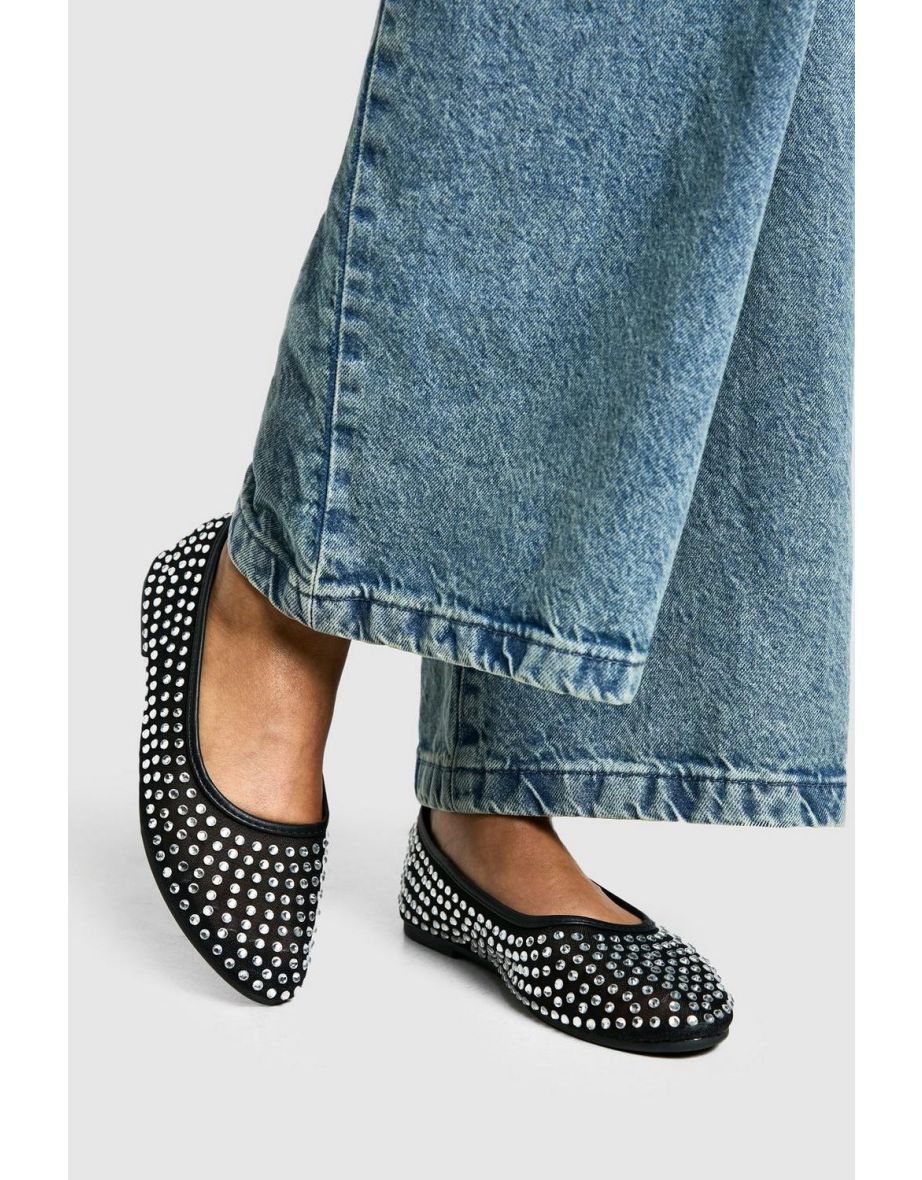 Embellished Ballet Flats
