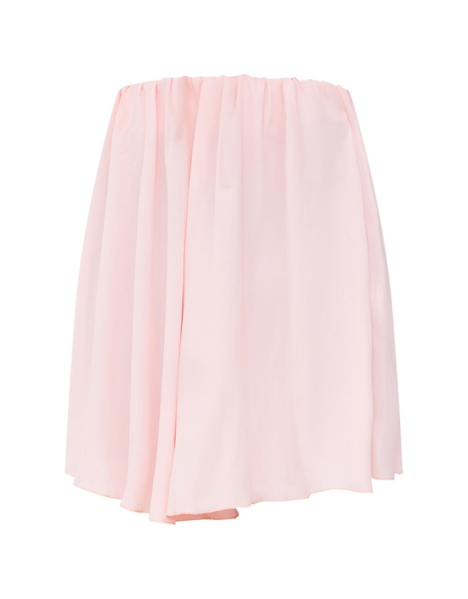 Pink Pleated A-Line Mini Skirt - 5