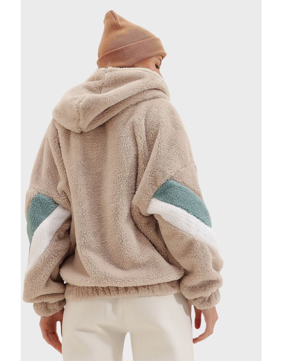 Sweatshirt - Beige - Oversize - 4