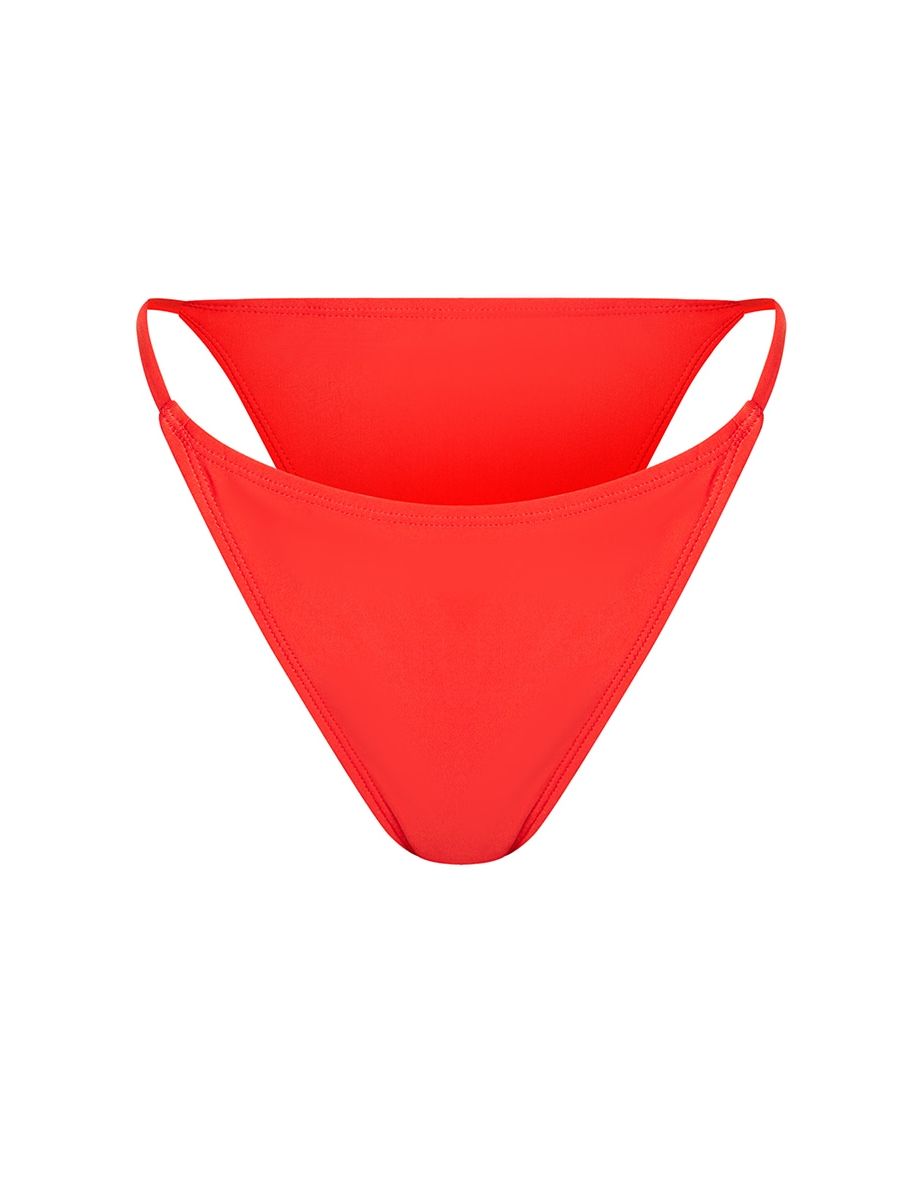 Red Mix & Match String Thong Bikini Bottoms