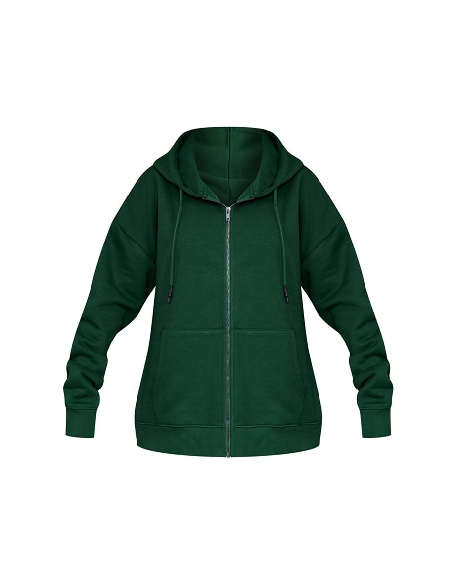 PLT Label Washed Green Universal Sports Academy Print Zip Hoodie - 4