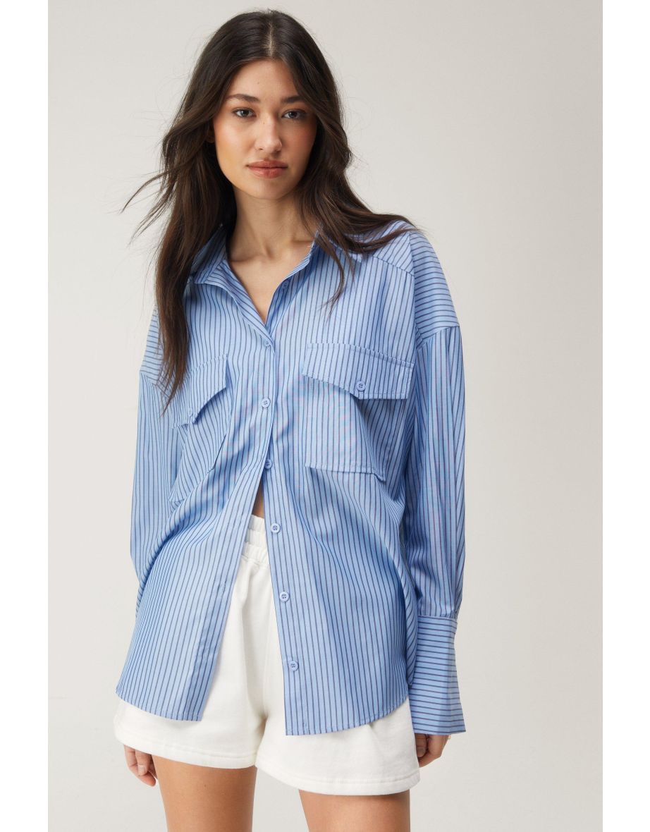 Oversize Split Back Shirt
