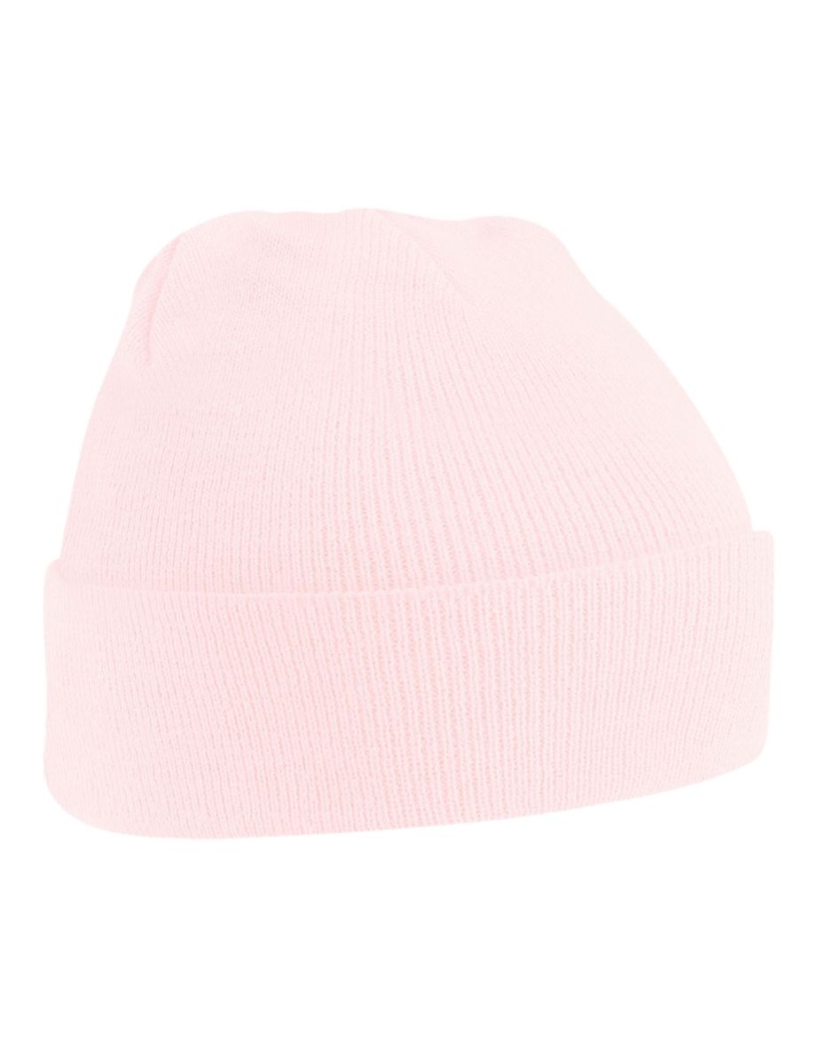 Beechfield Unisex Original Cuffed Beanie Winter Hat - Pastel Pink - 1