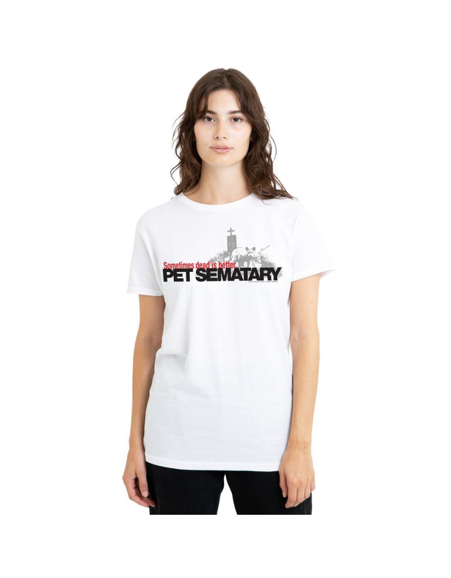 Pet Sematary Unisex Adult Logo T-Shirt - White