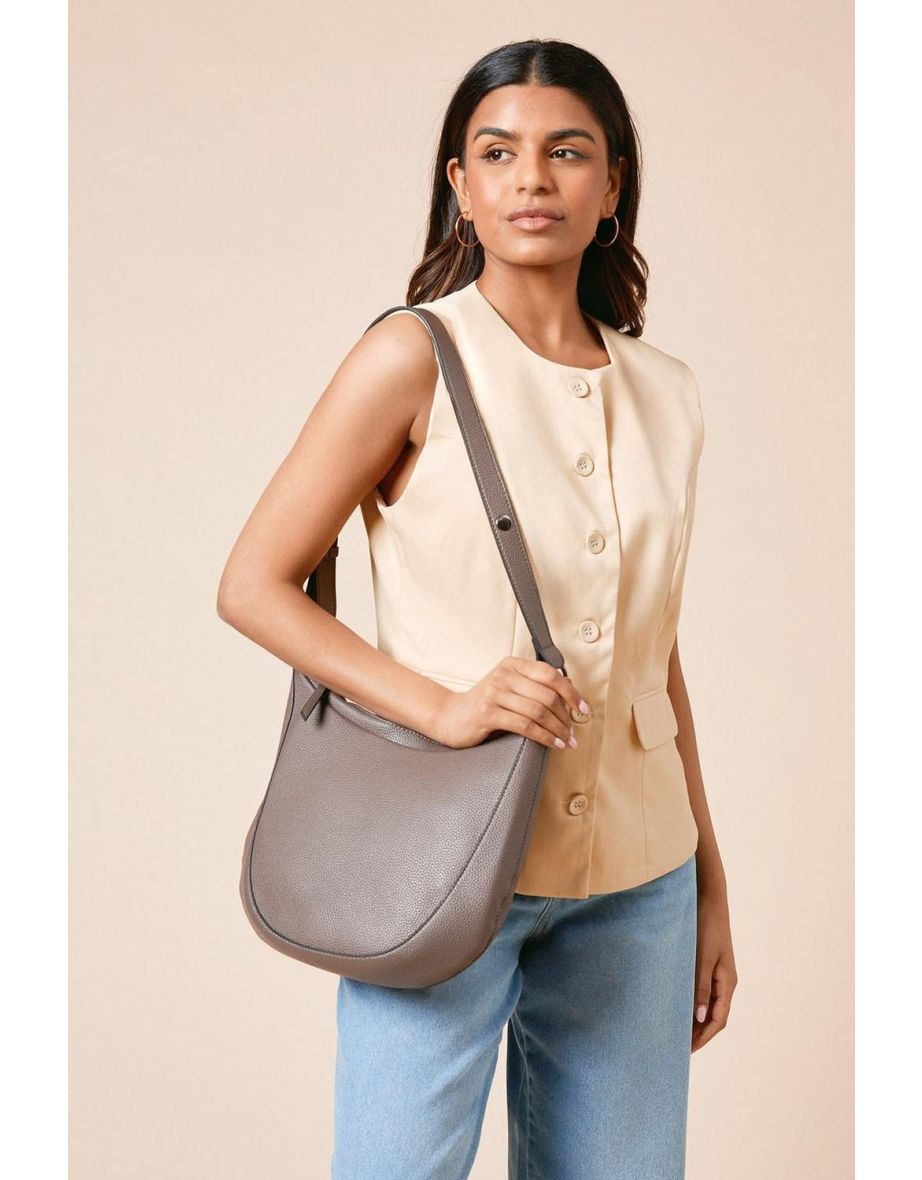 Remi Crescent Shoulder Bag With Pocket