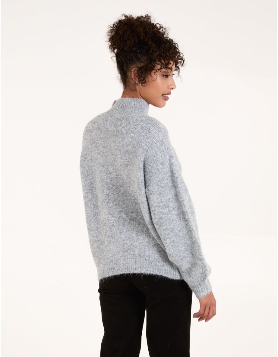 Jewel Button Knit Jumper - 4
