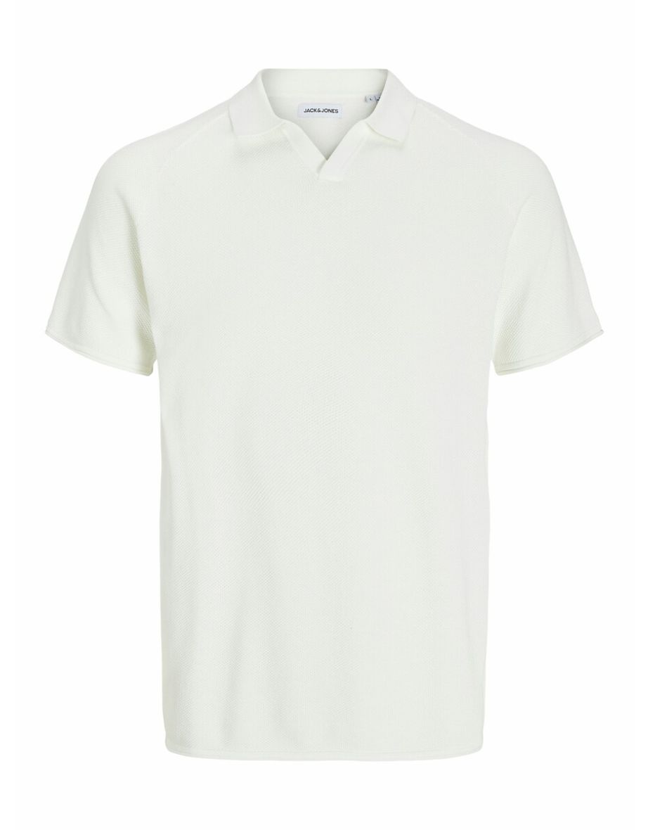Buttonless Knit Polo Shirt